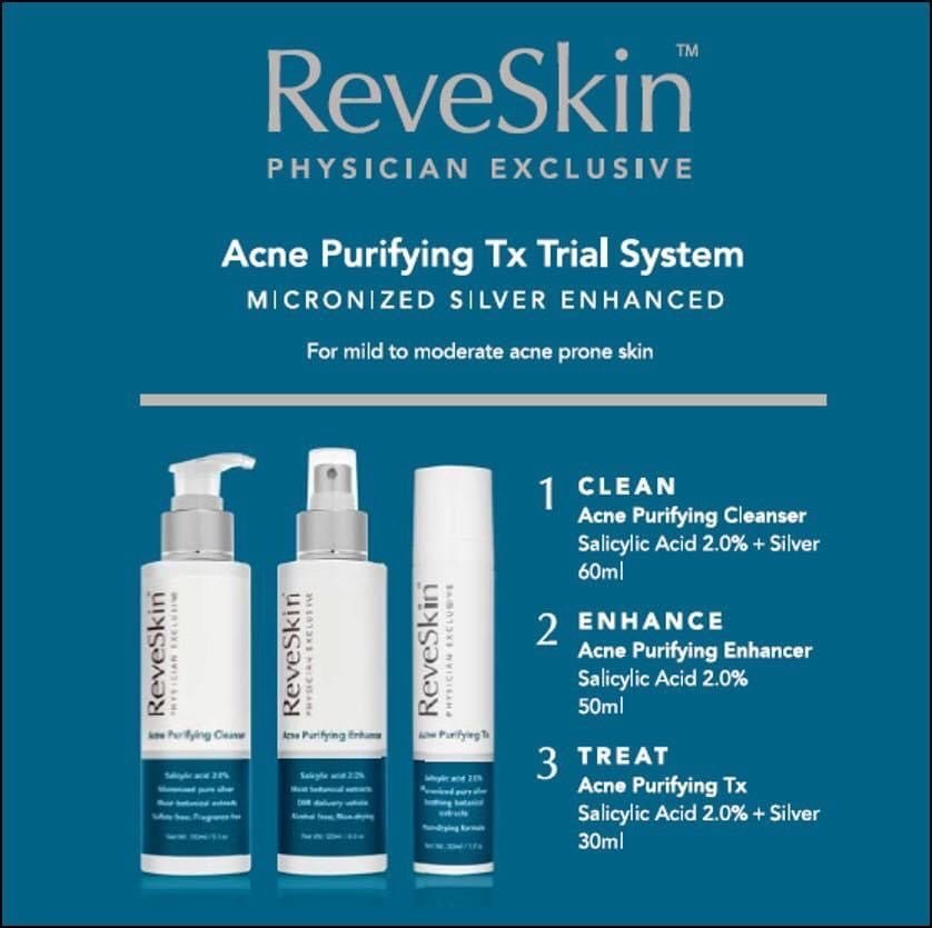 ReveSkin Acne Purifying TX FORTE TRIAL System *Benzoyl Peroxide 5.0% - SkinLab USA